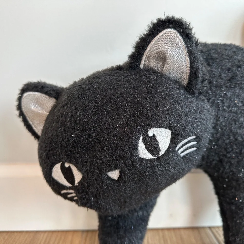 Spooky Black Cat Plush Throw Pillow - Target Bullseye Playground